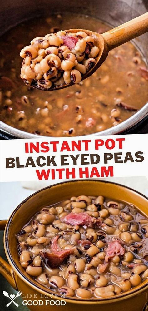 Whip up a delicious and hearty meal in no time with this quick and easy black-eyed peas recipe made in the Instant Pot. Perfect for busy weeknights or when you're craving a comforting dish, this recipe combines the earthy flavors of black-eyed peas with simple seasonings for a satisfying bite. Enjoy the convenience of the Instant Pot as it transforms humble ingredients into a flavorful and nutritious meal that the whole family will love. Whether you're a seasoned cook or a kitchen newbie, this recipe is sure to become a staple in your meal rotation. Instapot Blackeye Peas, Instant Pot Black Eyed Peas And Ham, Black Eyed Peas In Pressure Cooker, Black Eyed Peas Ninja Foodi, Instant Pot Black Eyed Pea Soup, Ip Black Eyed Peas, No Soak Black Eyed Peas, Black Eyed Peas Recipe With Ham Bone, Black Eye Peas In Instant Pot