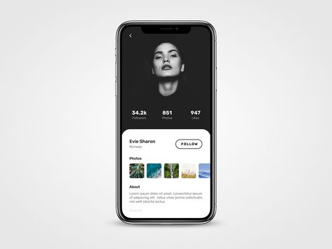 Profile Page UI Profile Page Ui Mobile, Profile Ui Mobile, Profile Card Ui, Profile Page Ui, Profile Page Design, Instagram Redesign, Xd Adobe, Profile Ui, Profile App