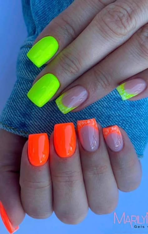 Bright Pedicure Ideas, June Nails Ideas 2024, Circus Makeup, Perfect Ten, Summer Gel Nails, May Nails, Sassy Nails, Gel Nail Art Designs, Diy Acrylic Nails