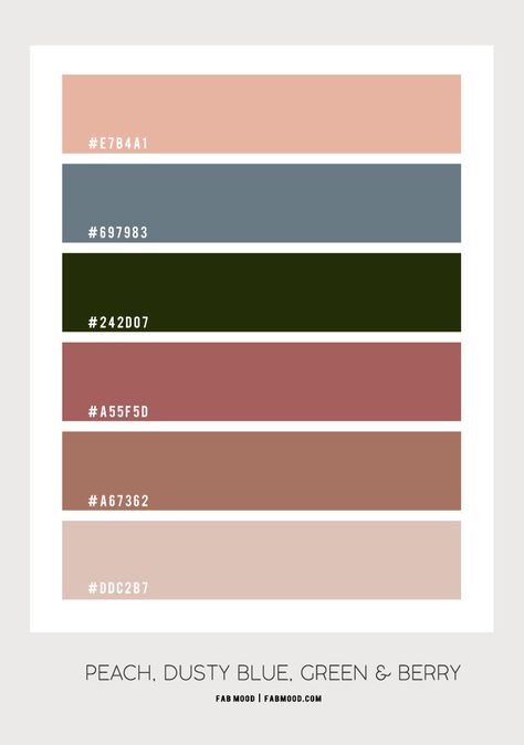 Berry, Dusty Blue, Green & Peach – Colour Palette 164 1 - Fab Mood | Wedding Colours, Wedding Themes, Wedding colour palettes Peach Colour Palette, Painting Therapy, Wedding Colour Palettes, Peach Color Palettes, Fab Mood, Mood Wedding, Blush Color Palette, Pink And Red Roses, Pink Couch