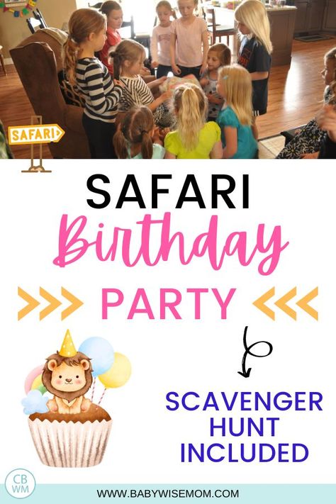 Safari Birthday party ideas including a FREE printable for a fun scavenger hunt to do with the kids! This is a great kids birthday party idea that keeps kids busy and entertained for the whole party! Safari Birthday Party Activities, Jungle Birthday Games For Kids, Safari Scavenger Hunt Free Printable, Safari Birthday Party Games, Safari Scavenger Hunt, Safari Party Games Activities, Safari Birthday Games Party Activities, Safari Birthday Party Ideas, Potty Training Help