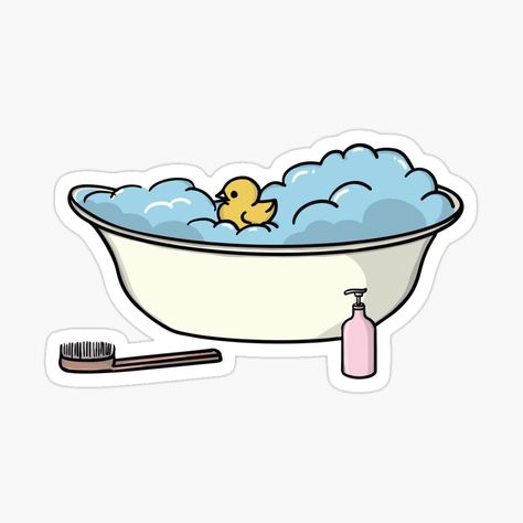 Bathtub Illustration, Bath Illustration, Bubble Illustration, Visual Thinking, The Embrace, Bounce House, Bubble Bath, Bullet Journals, Main Character