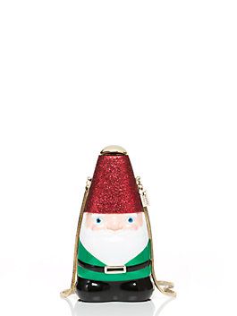 blaze a trail gnome clutch by kate spade new york. Omg. Kate Spade Novelty, Ceramic Gnomes, Metal Snake, Kate Spade Disney, Kate Spade Clutch, Kate Spade Inspired, English Gardens, White Clutch, Baggage Claim