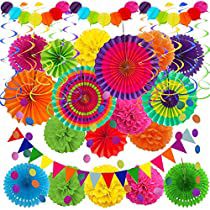 Check this out! Mexico Party Decorations, Taco Birthday Party, Taco Birthday, Mexican Birthday Parties, Baby Shower Garland, Paper Balloon, Pom Pom Flowers, Fiesta Party Decorations, Mexican Birthday