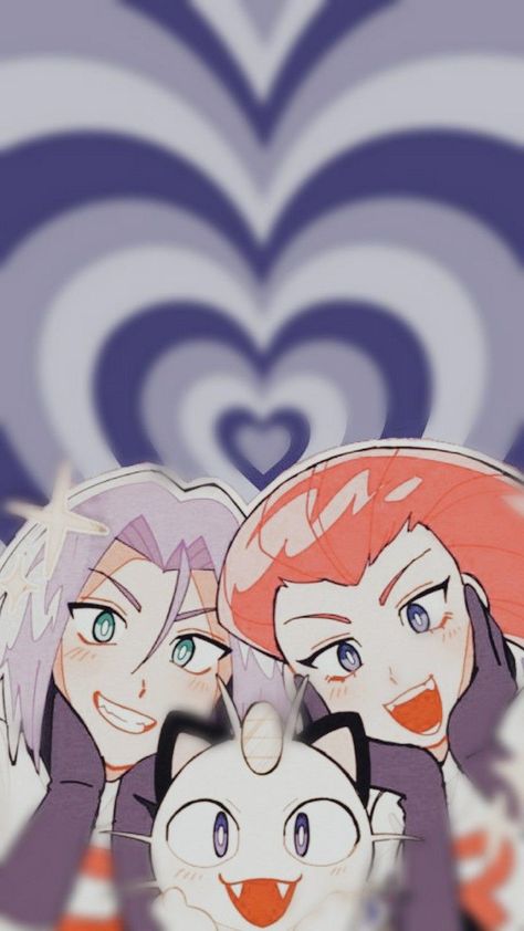 Jessie X James, Meowth Pokemon, Equipe Rocket Pokemon, James Pokemon, Jessie Pokemon, Pokemon Meowth, Pokemon Team Rocket, Cute Pokemon Pictures, Team Rocket