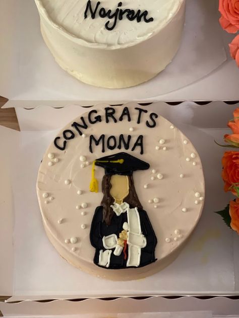 Mini Cake For Graduation, Cake For Congratulations, Funny Graduation Cakes, Cute Graduation Cakes, Photo Birthday Cake, Simple Graduation Cakes, Cake Congratulations, Cakes Cute, Grad Cakes