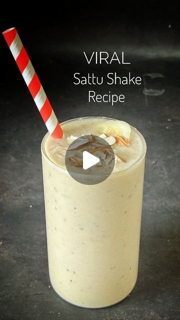 Story Of Spices on Instagram: "Viral Sattu Shake Recipe of @niteshsoniy 💪💪 ❤️ Ingredients - 🌿 60 gm Roasted Chana Powder 🌿 1 glass Milk 🌿 1 Banana 🌿 2 Dates 🌿 5 gm Jaggery #proteinshake #sattu #sattudrink #sattushake #smoothie #recipe #reels #reelsinstagram #healthyrecipes #breakfast #foodie #healthyfood #healthylifestyle #vegan #healthyeating #homemadeproteinshake #explore #explorepage #foodporn #storyofspices" Homemade Protein Shakes, Shake Recipes, Smoothie Recipe, Protein Shakes, Smoothie, Dates, Healthy Eating, Milk, Healthy Recipes