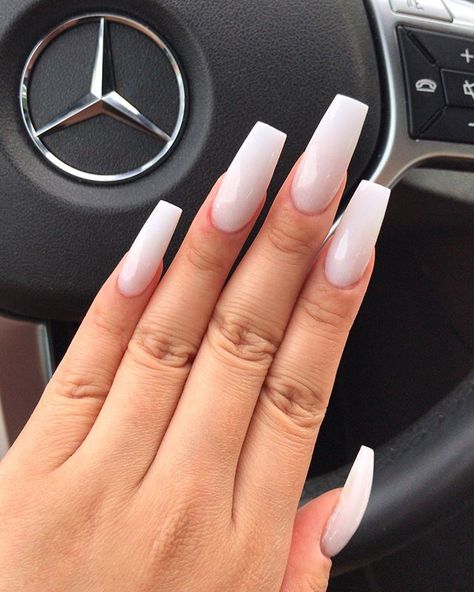 🥛🥛same soft, translucent white I had on under the marble 😍it’s not a nail polish - it’s just a milky white acrylic Tapered Square Nails Long, Clear Acrylic Nails, Milky Nails, Nails Now, White Acrylic Nails, Winter Nail, The Marble, Hot Nails, Fire Nails