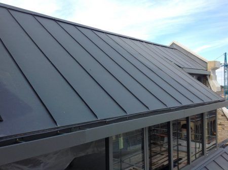 Zinc Roofing & Cladding | The Metal Roof Company Architecture Tips, Roof Cladding, Zinc Roof, Standing Seam Roof, Landscape Gardening, Eksterior Modern, Standing Seam Metal Roof, House Cladding, Fibreglass Roof