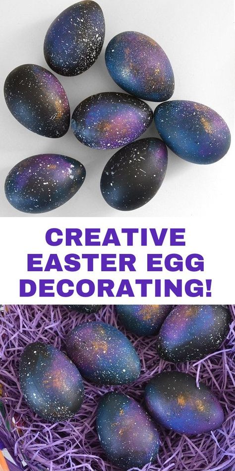 12 Creative Ways to Decorate Easter Eggs Best Boiled Eggs, Ways To Decorate Easter Eggs, Homemade Easter Baskets, Decorate Easter Eggs, Decorating Eggs, Dyed Easter Eggs, Creative Easter Eggs, Easter Hats, Easter Egg Dye