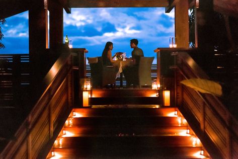 Treehouse Restaurant Proposal | Kevin + Melissa - Engaged on Maui | Proposal Photographer Maui, Hawaii Restaurant Proposal, Treehouse Restaurant, Fantasy League, Romantic Proposal, The Proposal, House Restaurant, Romantic Evening, Beautiful Evening, Couples Goals