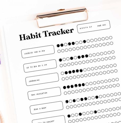 Do you want to form a new habit but don't know where to start? This printable habit tracker can help! It's a simple way to track your progress and stay motivated. Get your free copy 30 Day Habit Tracker, Weekly Planner Free Printable, Weekly Planner Free, Habit Tracker Printable, Tracker Free, Business Printables, Habit Trackers, Planner Pdf, Goal Tracker