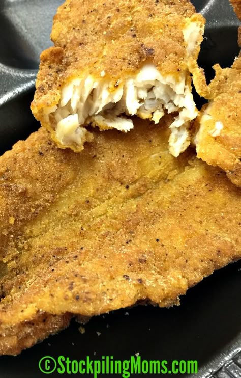 Bake Fish, Fried Fish Recipe, Baked Catfish, Fish Batter, Oven Fried Fish, Cooking Trout, Fried Tilapia, Sausage Crockpot, Potato Skillet