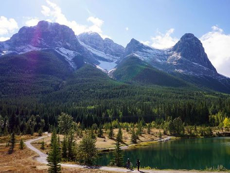 Quarry Lake Hike (Canmore, Alberta) | 10Adventures Quarry Lake Canmore, Quarry Lake, Canmore Alberta, Mountain Landscapes, The Quarry, Family Hiking, Travel Canada, Explore Canada, Small Ponds