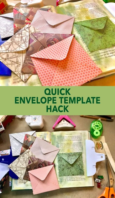 Making Your Own Envelopes, How To Make A Fabric Envelope, How To Make Your Own Envelope, Hand Made Envelopes, Envelope Journal Tutorials, How To Make A Cute Envelope, Envelope Making Ideas, How To Make An Envelope Out Of Paper, Diy Envelopes From Paper