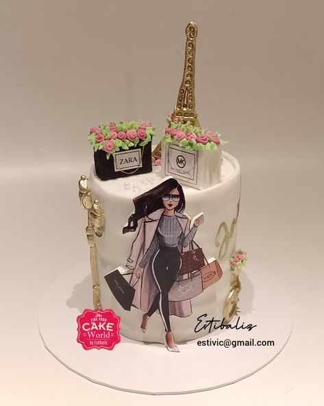 cakeworldfan@gmail.com Pastel Cake, City Cake, Pastel Cakes, Pastel, London, Paris, Cake, Birthday, Pins