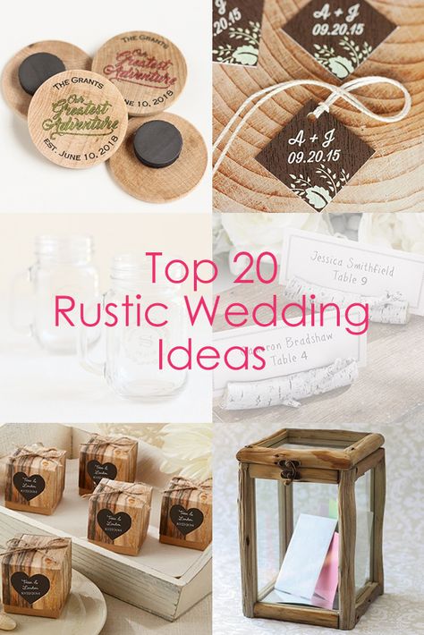 Find the perfect favors, decorations and supplies for a Rustic Wedding! Diy Wedding Hairstyles, Rustic Party Favors, Wedding Rehearsal Ideas, Prom Tux, Reception Favors, Destination Elopement Ideas, Bottle Opener Favors, Wedding Outside, Woods Wedding