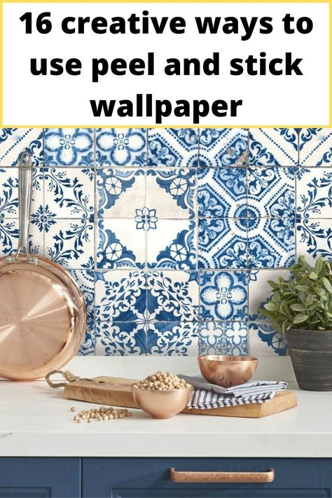 Peel and stick tiles for the kitchen Wallpaper Over Tiles, Graphic Tiles, Flock Wallpaper, Peel And Stick Tiles, Stick Tile Backsplash, Stick Tiles, Plaid Wallpaper, Neutral Wallpaper, Tile Decals