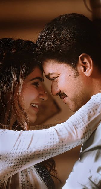 Samantha Akkineni, Thalapathy Vijay, Phone Wallpaper