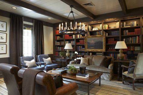 Regency Living Room, Country Club Design, Comfy Reading, Home Library Design, Built In Bookcase, Home Decor Signs, Reading Room, Living Room Style, Home Library