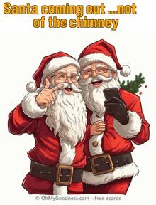 Xmas Decorations ecard | Funny Free eCards | OhMyGoodness ecards Kiss Funny, Santas Coming, Stuff For Free, Free Ecards, You Meme, Can Can, Italian Artist, Ecards Funny, Kiss You