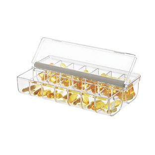 The Home Edit Pill Organizer with Labels Vitamin Storage Ideas, Makeup Vanity In Closet, Vitamin Storage, Hair Tool Organizer, Narrow Shelves, Home Edit, Under Sink Storage, The Home Edit, Pill Organizer