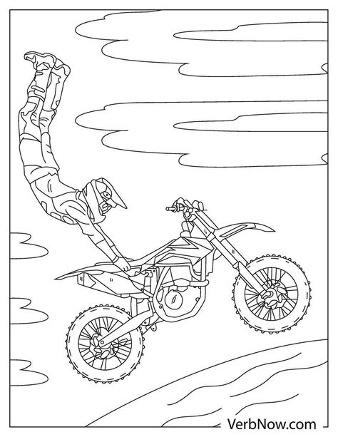 Free Dirt Bikes, Dirt Bike Coloring Pages, Ninja Turtle Coloring Pages, Tractor Coloring Pages, Harry Potter Coloring Pages, Car Coloring Pages, Pirate Coloring Pages, Minions Coloring Pages, Train Coloring Pages