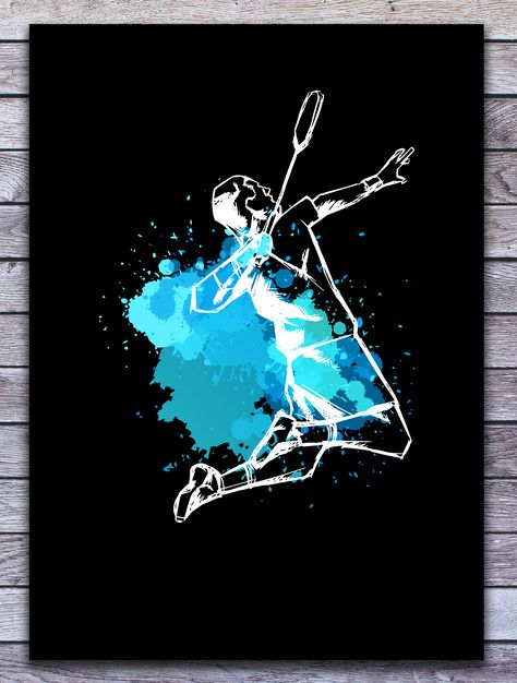 You love badminton and your badminton racket? You love playing badminton with your friends? Then get this great badminton design printed on a metal plate. #badminton #poster #design #illustration #humor #funny #quotes #for #him #player #spieler #geschenk #geschenkidee #geburtstag #zitate #geschenkideen Badminton Painting, Asthetic Picture White, Badminton Poster, Badminton Smash, Badminton Design, Lee Chong Wei, Badminton Pictures, Badminton Art, Badminton Logo