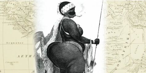 Sarah Baartman also known as “Hottentot Venus”. She was paraded around Europe in something akin to a ‘human zoo’.    Film still from Ng'endo Mukii's animation feature 'Yellow Fever'. Sara Bartman, Sarah Bartman, African History Facts, Human Zoo, Yellow Fever, Ancient Statues, Vintage Black Glamour, Black Knowledge, African History