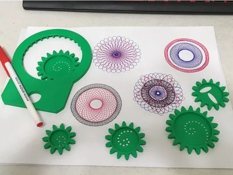 Spirograph (Ethan Makes remix) by EthanMakes - Thingiverse Original Spirograph, Complex Shapes, Printable Toys, Drawing Machine, 3d Printer Designs, 3d Printing Diy, 3d Printed Objects, 3d Printing Projects, 3d Craft