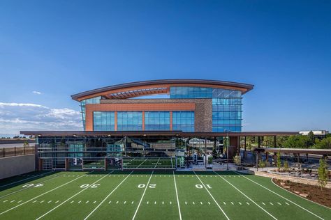 Wellness Facility, Sports Training Facility, Double Height Lobby, Englewood Colorado, Sports Facility Architecture, Sports Performance Training, Home Gym Basement, Sports Facility, Commercial Farming