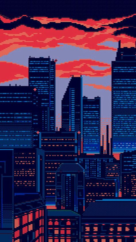 Pixel Art Gif, Pixel City, 8 Bit Art, Vaporwave Wallpaper, Pixel Art Background, Arte 8 Bits, 8bit Art, Retro Waves, Retro Futurism