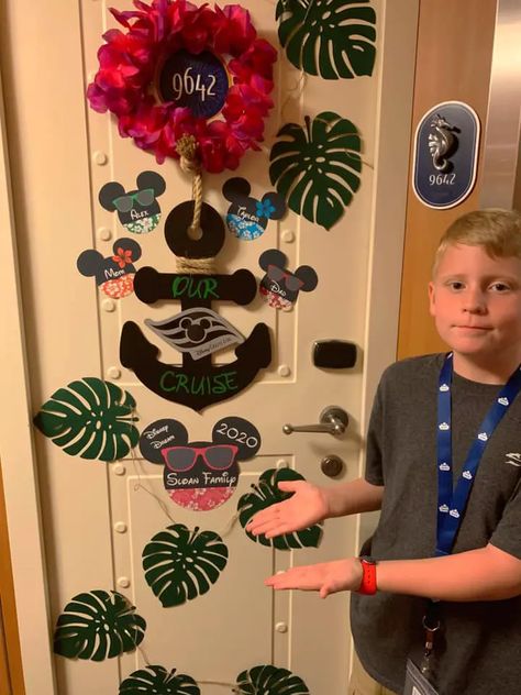 Cruise Ship Door Decorations: Ideas, Rules, How to Make & Where to Buy Cabin Door Decorations Cruise, Decorate Cruise Cabin Door Ideas, Disney Cruise Door Decorations Ideas, Cruise Ship Door Decorations, Cruise Doors, Princess Cruises Caribbean, Cruse Ship, Cabin Door Decorations, Cruise Door Decorations