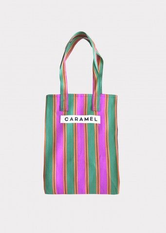 Caramel Stripe Bags, Green/Pink Butik Design, Home Decor White, 500 Followers, Striped Bags, Luxury Baby, Eco Bag, Foot Care, Linen Bag