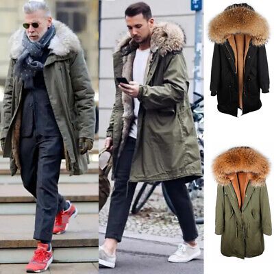 Top Seller for 2022 Men Real Fox Fur Collar Hooded Parka Long Winter Jackets Warm Thicken Coats, Mens Coats Jackets Winter Wear Men, Long Winter Jackets, Fur Trench Coat, Mens Parka Jacket, Long Winter Jacket, Mens Parka, Hooded Parka, Men's Coats & Jackets, Long Winter