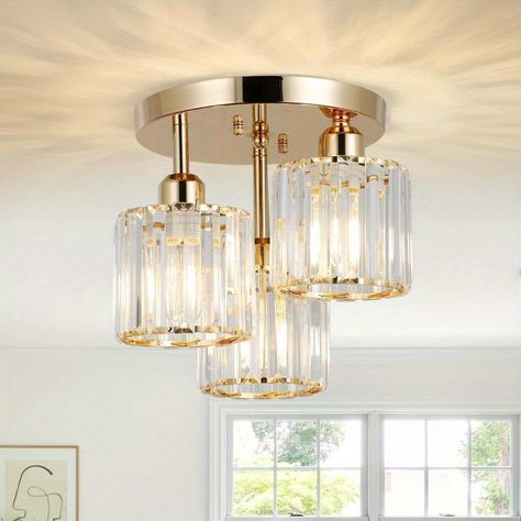 Faster shipping. Better service Hallway Ceiling Light Fixtures, Kitchen Light Fixtures, Gold Light Fixture, Hallway Light Fixtures, Led Crystal Chandelier, Crystal Ceiling Light, Crystal Pendant Lighting, Kitchen Light, Kitchen Ceiling