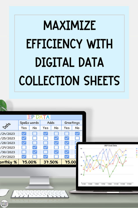 In any classroom with diverse learning needs, effective special education data collection sheets are key to ensuring success. With so many IEP goals and behavioral objectives to track, having reliable tools is essential. These digital tools not only streamline the data tracking process but also provide instant visual feedback, helping educators make informed decisions quickly. This mega bundle of digital IEP and behavior data trackers is the perfect fit for your classroom! Data Tracking For Teachers, Special Education Data Collection, Data Collection Special Education, Data Collection Sheets, Behavior Tracking, Intervention Classroom, Data Tracking, Iep Goals, Digital Data