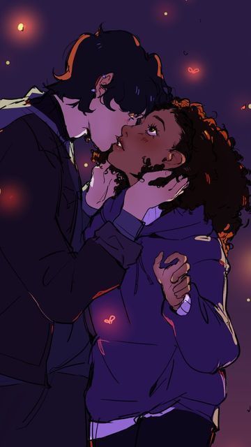 Biracial Couples Art, Interracial Art, Couple Inspiration, Be My Last, Black Couple Art, Images Kawaii, Cute Couple Drawings, Aesthetic Pfp, Black Anime Characters