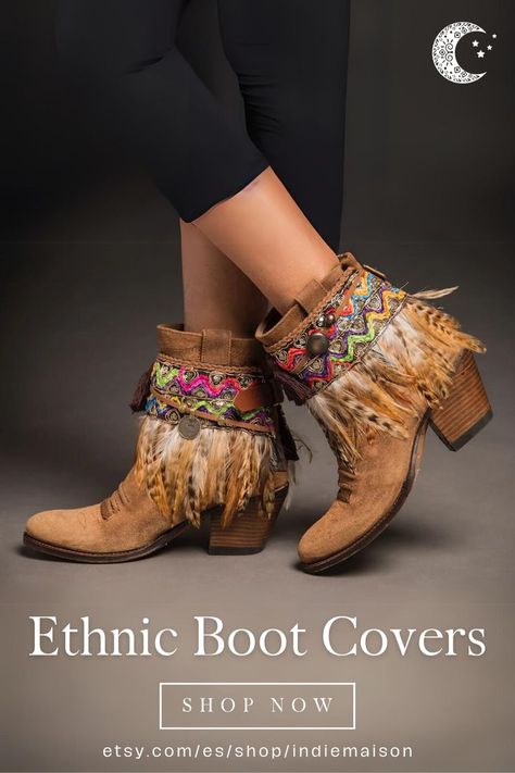 Elevate your boot game with Ethnic Boot Covers, Cubre Botas, and stylish Boot Accessories! 🌈 Add a touch of Boho Style to your footwear collection. 🛍️ Decorate your boots with unique flair. Explore the colors of Cubrebotas Étnico at Indie Maison. #EthnicBootCovers #BootDecor #BohoStyleAccessories #IndieMaison #FashionFootwear #UniqueBoots #ColorfulFashion Boot Decor, Boho Style Accessories, Boots Diy, Boots Boho, Boho Colors, Hippie Boots, Look Boho Chic, Boot Covers, Unique Boots