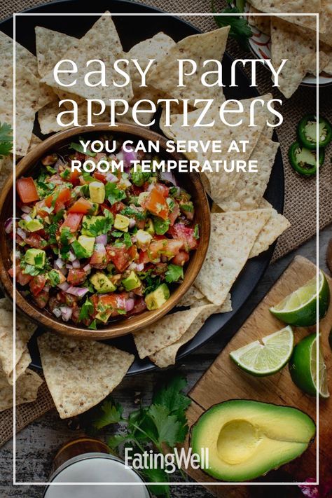 Room Temperature Appetizers For A Crowd, Room Temp Appetizers, Tailgaiting Food, Room Temperature Appetizers, One Bite Appetizers, Mediterranean Appetizers, Delicious Appetizers, Appetizers For A Crowd, Easy Guacamole