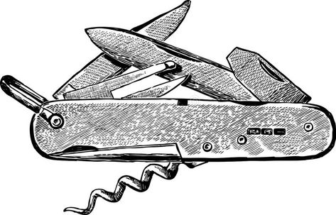 Folding knife royalty free illustration Drawing Knife, Knife Illustration, Knife Drawing, Vintage Drawing, Free Illustration, Vector Drawing, Logo Food, Folding Knife, Folding Knives