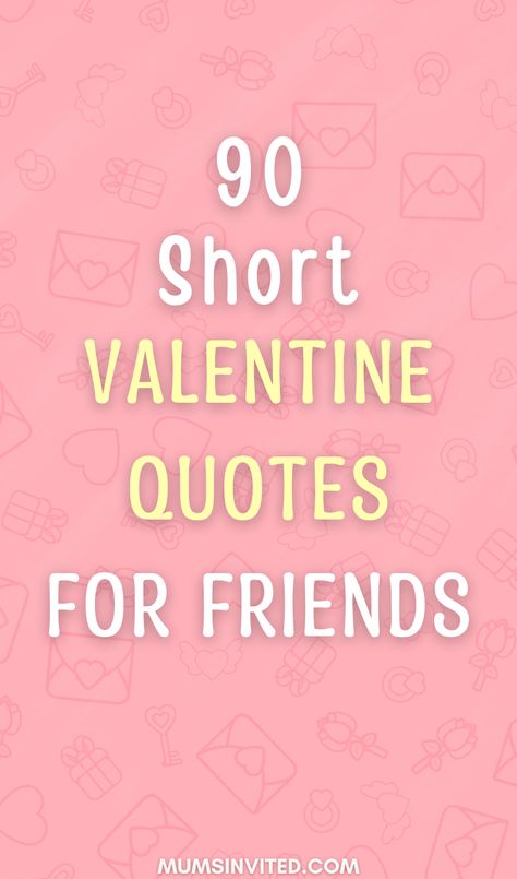 Looking for the perfect short & sweet Valentine's quote? This post has a wide variety of brief, adorable sayings for him, her, friends, family & kids. From cute one-liners for your boyfriend to funny memes for teens & children, this collection of valentine quotes is great for cards, text messages, social media captions & more! Valentines sayings quotes. Quotes about valentines day. Valentines day sayings. My valentine quotes. Valentine’s day sayings. You Are My Valentine Quotes, Valentine’s Day Quotes Humor, Cheesy Valentines Day Quotes, Valentines Day Notes For Friends, Cute Valentine’s Day Quotes, Valentine’s Day Messages, Funny Names For Boyfriend, Valentine’s Day Sayings, Valentines Quotes Cute