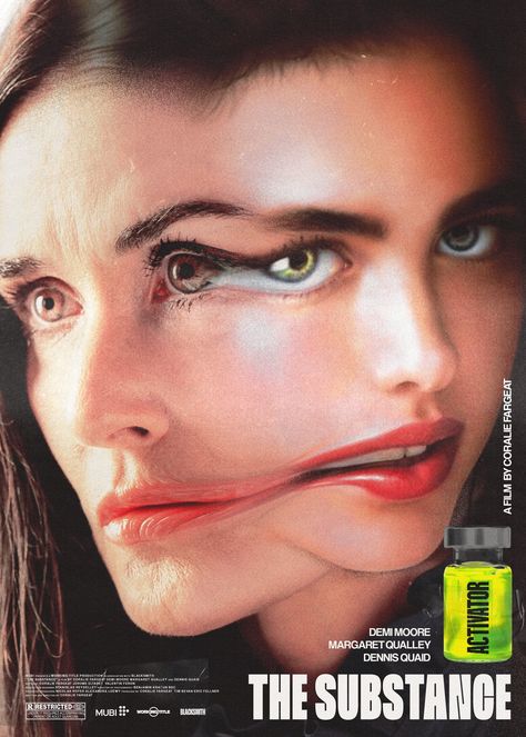 the substance (art by luisitocollagea) The Substance 2024, The Substance Movie Poster, The Substance Poster, The Substance Movie, Substance Movie, Horror Posters, Movie Poster Wall, Horror Movie Posters, Demi Moore