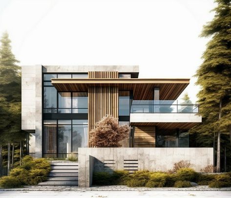 Minimalist Villa Exterior, Architecture Elevation Rendering, Elegant Modern House, Modern Home Exteriors, Modern Exterior Design, Contemporary Architecture Residential, Singapore Architecture, Home Exteriors, Facade Architecture Design