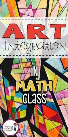 Take your geometry lesson up a notch by integrating the arts. This colorful geometry lesson is sure to engage your students and brighten up your classroom. Art In Math, Math College, Math Art Projects, Classe D'art, Geometry Lessons, Arts Integration, Math Projects, Math Geometry, Math Workshop