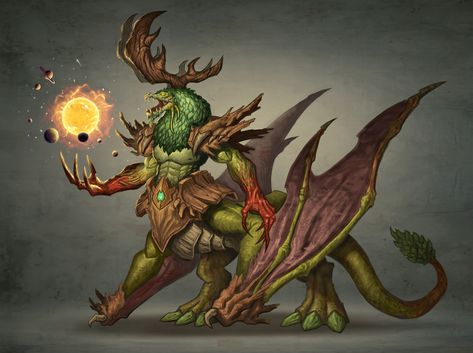 ArtStation - Nature Deity, Vladimir Beykov Fantasy Deity, Nature Deity, Mtg Art, Creature Artwork, Fantasy Beasts, Alien Concept Art, Forest Creatures, Monster Concept Art, Dungeons And Dragons Homebrew