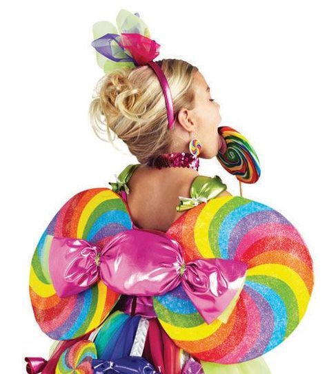 Candy Fairy Wings...Cute idea for a halloween costume | Tilly <3 ... Fairy Costume Accessories, Loly Pop, Candy Land Costumes, Fairy Hair Accessories, Wonka Costume, Tooth Fairy Costumes, Candy Fairy, Fairy Crowns, Costume Carnevale