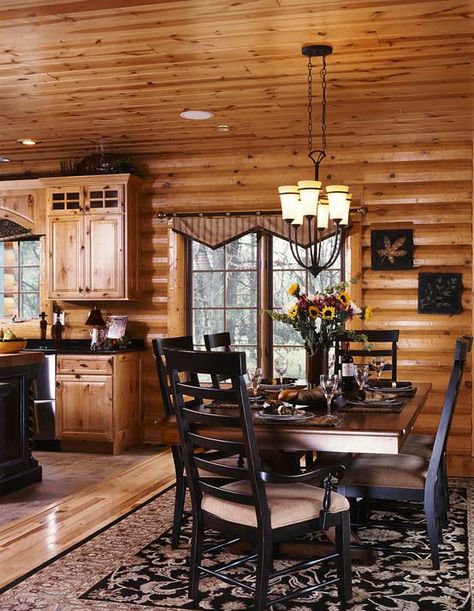 Modern Log Cabin, Log Home Living, Log Cabin Kits, Log Home Decorating, Cabin Kits, Golden Eagle, Log Home, Cabin In The Woods, Log Homes