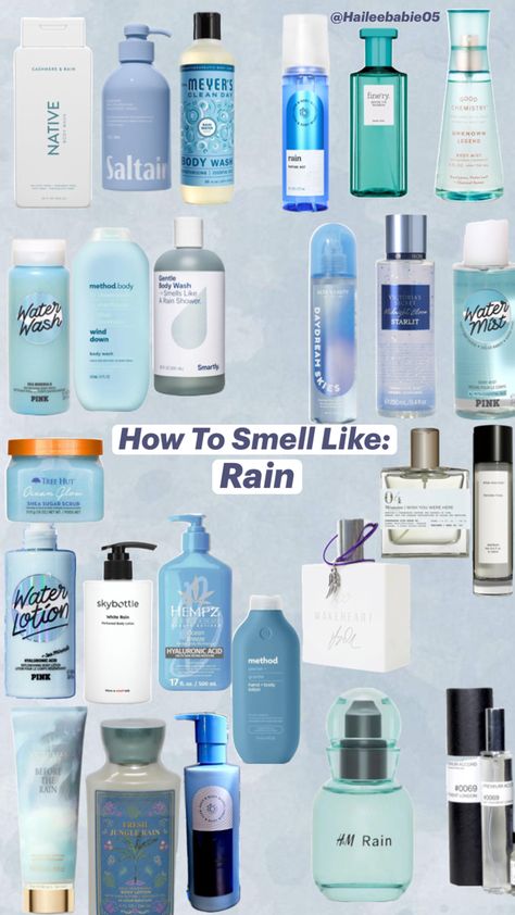 How to smell like fresh clean rain 🌧️ Body Hygiene, Shower Skin Care, Cleaning Day, Perfume Scents, Bath And Body Care, Natural Care, Body Care Routine, Body Skin Care Routine, Signature Scent