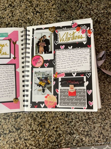 The little tab pulls out into a bigger section #scrapbooking Scrapbook Date Ideas, Date Night Scrapbook Ideas, Bf Scrapbook Page Ideas, Dating Scrapbook Ideas, One Year Scrapbook Ideas Boyfriend, Bf Scrapbook, Senior Scrapbook Ideas, Anniversary Gift Ideas For Him Boyfriend, One Year Gift